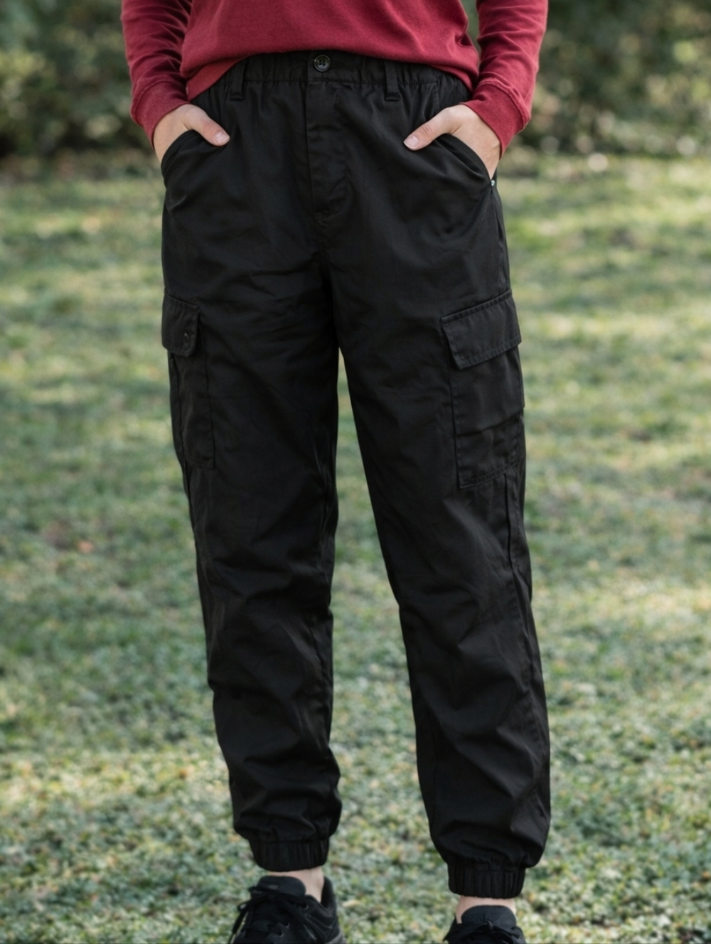 Shein Cargo‎ Joggers Black Size Medium